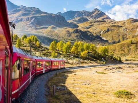 Bernina-Express in der Schweiz